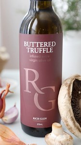 New recipe! Truffle Mushroom Pasta. Savour the rich, earthy flavours of truffle in every mouthful of our heavenly mushroom pasta. Discover the secret to gourmet dining at home with this delicious recipe. Made using our Buttered Truffle infused extra virgin olive oil. Recipe available on our website developed by Mel at Thrive Wholesome Nutrition #recipe #richglen #trufflepasta #pastarecipe #truffleoil | Rich Glen | Facebook