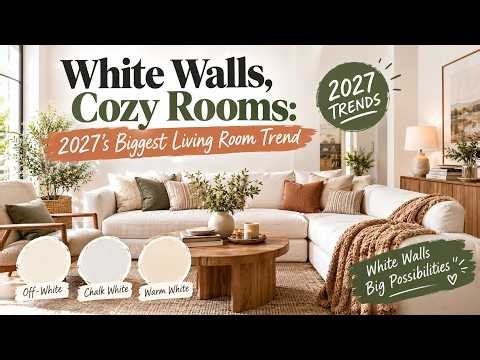 White Wall Living Room Ideas for 2027 - The Best White Wall Living Room Styles for 2027