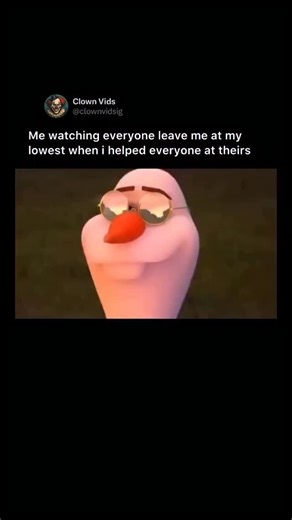 @clownvids | Olaf, the beloved snowman from Disney’s Frozen, is depicted here in a moment of solitary reflection while wearing a pair of cool... | Instagram