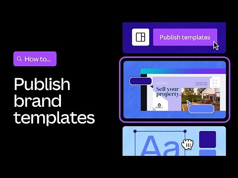 How to publish brand templates in Canva Teams