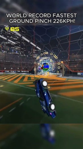 WORLD RECORD FASTEST GROUND PINCH 226KPH NO MUTATORS #rocketleague #rl #groundpinch #rlclips #fyp