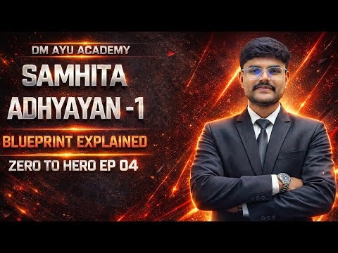 Samhita Adhyayan-1 Blueprint Explained ✍️| Zero to Hero Ep 04🚀 | DM AYU ACADEMY🌿