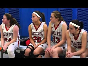 Inside the J-D girls basketball locker room during halftime