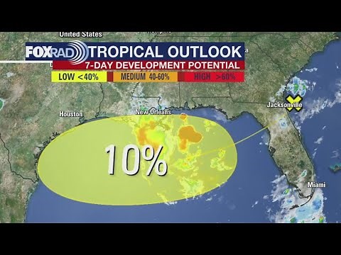 Tropical update: National Hurricane Center gives system 10% formation chance in Gulf