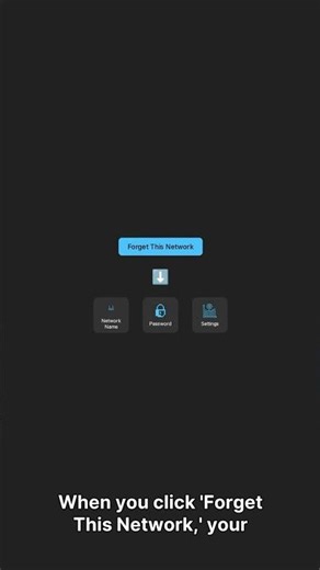 What happens when you click “Forget This Network”? #network #techtips #tech #internet