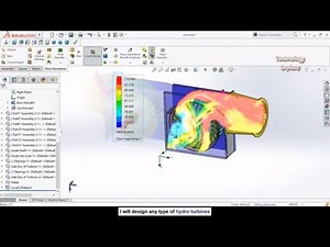 Learn Step by Step How to do Flow Simulation in SolidWorks on Cross Flow Turbine