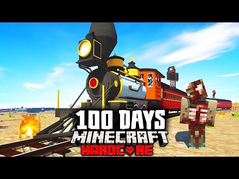 We Survived 100 Days on a Train in a Zombie Apocalypse in Hardcore Minecraft...
