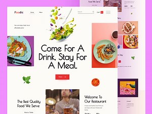 Food Restaurant Website Design