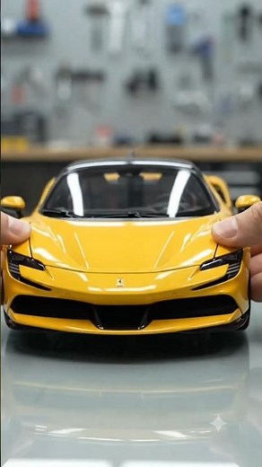 You Won't Believe the Details on This Yellow Ferrari 🤯 #ferrari #modelcar