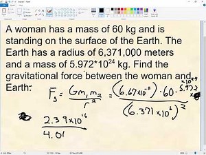 Newton's Law of Gravitation Problems