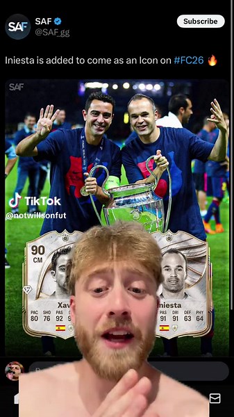 Xavi and iniesta as icons FC 25 | xavi