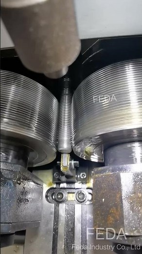 FD-15T through feed thread rolling machine for making external thread on rods#threadrollingmachine