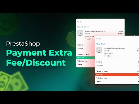 How to Add Extra Fees or Discounts on Payment Methods in PrestaShop?