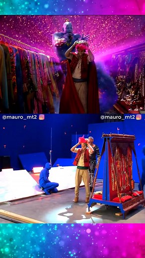 Aladdin Behind the scenes ❤️ #behindthescenes #specialeffects #camera #disney #marvel | Behind The Scenes