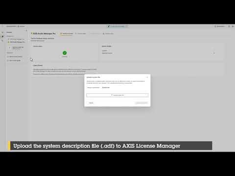 Migrating AXIS Audio Manager Pro 4.0 legacy license to version 5.0