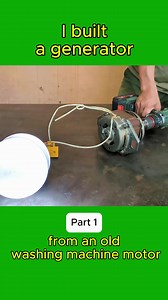 Built a Generator from a Washing Machine Motor — Part 1