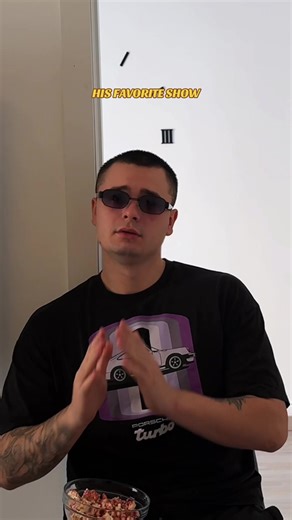 His favorite show 😅😂