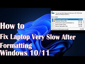 Laptop Very Slow After Formatting on Windows 10/11 - How to Fix