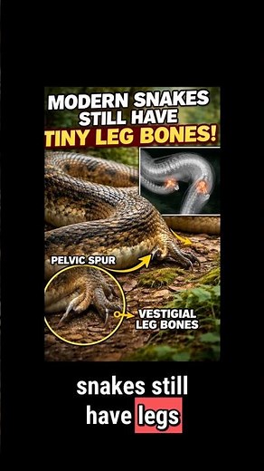Snakes Still Have Legs… and Science Can Prove It 😳🐍