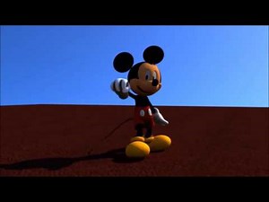 Mickey Mouse 3D Animation Test