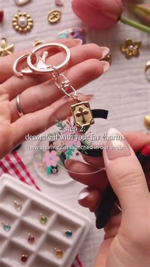 ✨ Initial decals for DIY keychains + charms just added to our collection! ✨