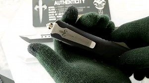 微技术Microtech Custom Combat Troodon Hellhound Tanto Apocalyptic Bronze Black 伤龙齿