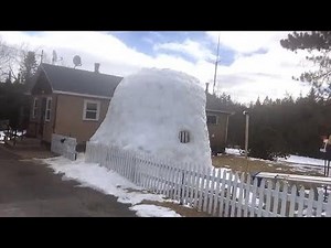See inside possibly the largest existing igloo in eastern Canada right now