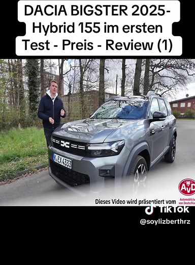 DACIA BIGSTER 2025: Hybrid 155 im ersten Test