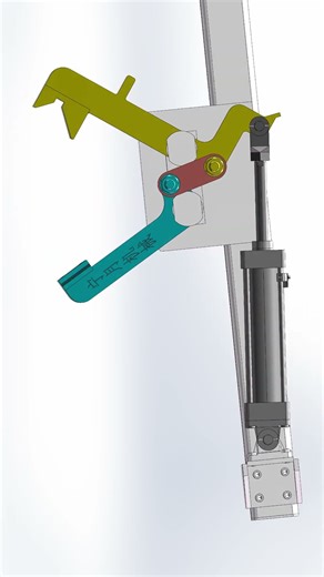 Big Mouth Clamping#3dprinting #machine #mechanism#solidworks #simulation