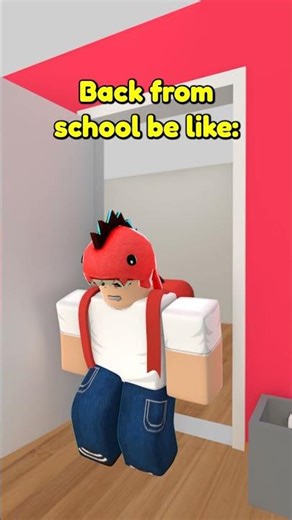 Back from school be like #roblox #comedy #animation