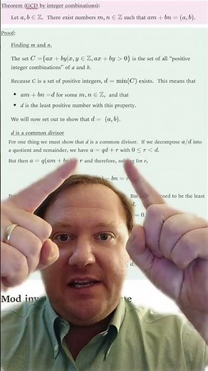 The Abstract Algebra Minute! - Video 0013 - Proof of Bezout's identity