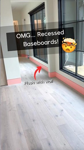 OMG... Recessed Baseboards! 🤯