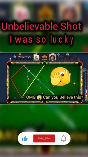 OMG 😱😱😱AMAZING SHOT YOU NEED TO WATCH 8BP | 8 BALL POOL @XJgaming8bp