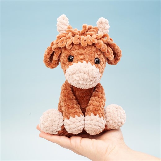 Highland Cow Crochet Pattern PDF • Amigurumi Plush Toy • Step-by-step Crochet Tutorial - Etsy