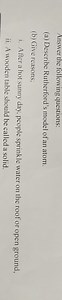 Answer the following questions:(a) Describe Rutherford's model... | Filo