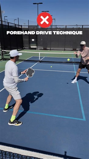 Fix Your Pickleball Forehand Drive With ONE Simple Spacing Trick ⚡️ #pickleball #pickleballtips