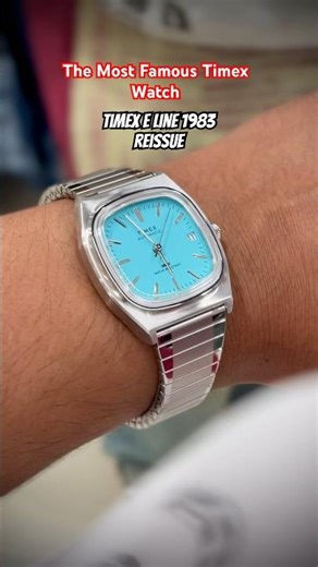 Timex E Line 1983 Reissue Automatic Tiffany Blue Review #Shorts #timex