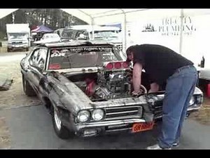 1969 GTO Race Car Warm Up