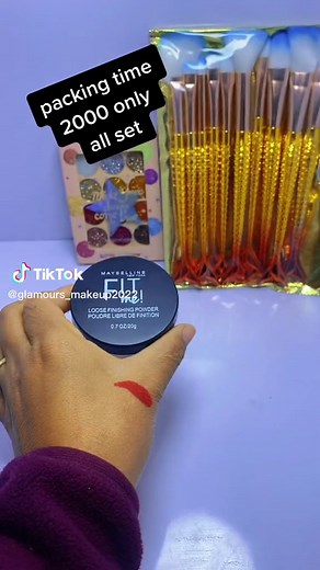 Colorful Makeup Product Packing Showcase