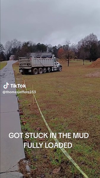 Dump Truck Adventures: Getting Stuck in the Mud
