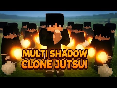 Minecraft Naruto Survival – Unlocking Multi Shadow Clone Jutsu! 🍃✨