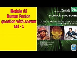Human Factor Question Bank Part 01 | Module 09 (EASA DGCA CAA exam question)