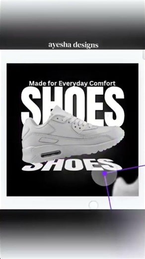 Amazing Shoe Poster Design in Canva | Easy Text Effect