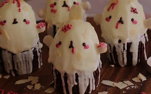 【Benny Cake中字】万圣节好兄弟纸杯蛋糕 | Halloween Ghost Cupcakes