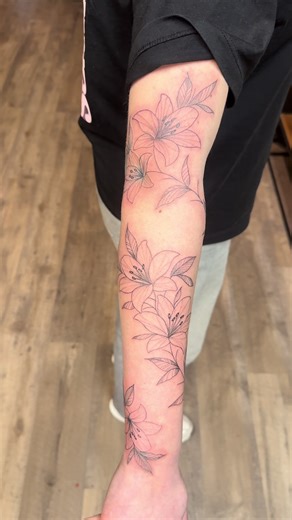 Freehand Flower Tattoo Design Ideas