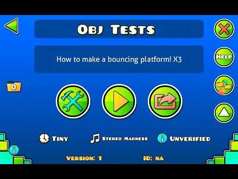 How to make a bouncing platform! (GD)