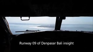Lepas landas dan mendarat di Bandara Denpasar Bali International onboard, Sriwijara Airlines