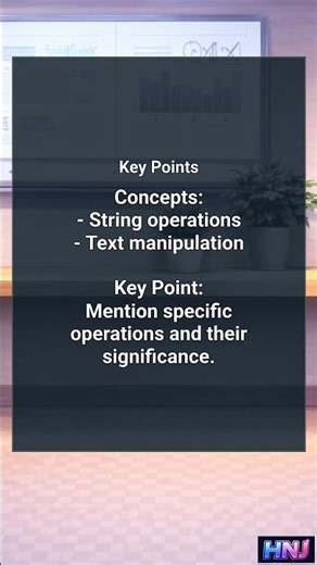 What are some common string operations?