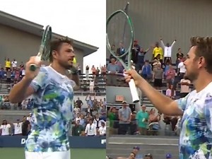 WATCH: Stan Wawrinka 'CONDUCTS' the US Open crowd amplifying the atmosphere on Court 17 following his second-round win