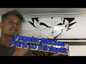 VEGETA STICKER PARA MINISPLIT TUTORIAL